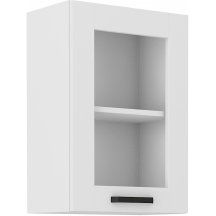 Szafka górna wisząca z witryną 40 GS-72 1F LUNA BIAŁY MAT Podstawowe (1)