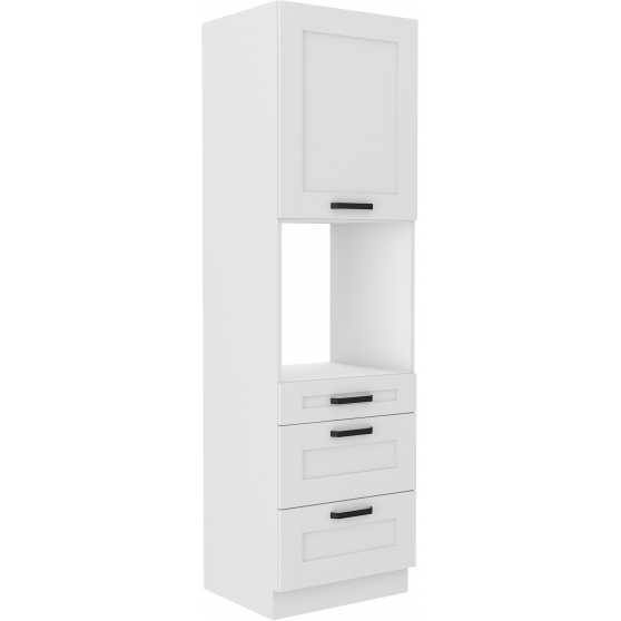 Szafka dolna wysoka słupek pod zabudowę piekarnika 60 DPS-210 3S 1F LUNA BIAŁY MAT Podstawowe (1)