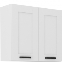 Szafka górna wisząca 2 drzwi 80 G-72 2F LUNA BIAŁY MAT Podstawowe (1)