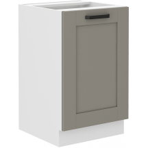 Szafka pod zlewozmywak 1 drzwi 50ZL 1F LUNA CLAY GREY Podstawowe (1)