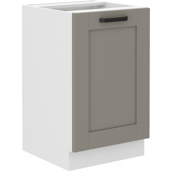 Szafka pod zlewozmywak 1 drzwi 50ZL 1F LUNA CLAY GREY Podstawowe (1)