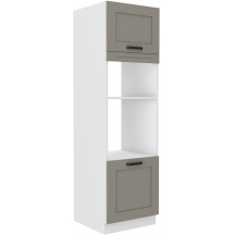 Szafka dolna wysoka słupek pod zabudowę piekarnika i mikrofali 60 DPM-210 2F LUNA CLAY GREY Podstawowe (1)