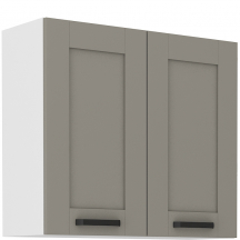 Szafka górna wisząca 2 drzwi 80 G-72 2F LUNA CLAY GREY Podstawowe (1)