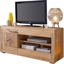 Szafka RTV I drewniana z dzikiego dębu WZ-0315-0311 WZ-0315 DĄB Podstawowe