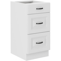 Szafka dolna stojąca 3 szuflady 40D 3S STILO BIAŁY MAT Podstawowe (1)