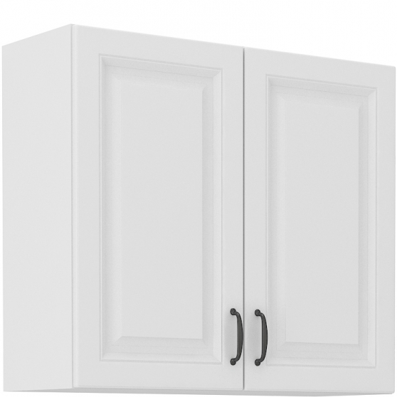 Szafka górna wisząca 2 drzwi 80 G-72 2F STILO BIAŁY MAT Podstawowe (1)