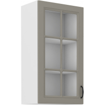 Szafka górna wisząca z witryną 40 GS-90 1F STILO CLAY GREY Podstawowe (1)