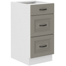Szafka dolna stojąca 3 szuflady 40D 3S STILO CLAY GREY Podstawowe (1)