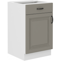 Szafka dolna stojąca 1 drzwi 50 D 1F 1S STILO CLAY GREY Podstawowe (1)