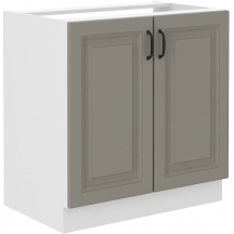 Szafka pod zlewozmywak 2 drzwi 80ZL 2F STILO CLAY GREY Podstawowe (1)