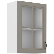 Szafka górna wisząca z witryną 40 GS-72 1F STILO CLAY GREY Podstawowe (1)