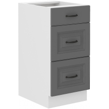 Szafka dolna stojąca 3 szuflady 40D 3S STILO DUST GREY Podstawowe (1)