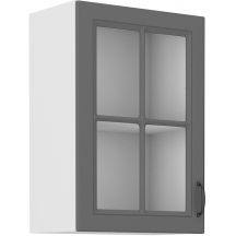 Szafka górna wisząca z witryną 40 GS-72 1F STILO DUST GREY Podstawowe (1)