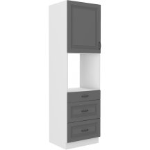 Szafka dolna wysoka słupek pod zabudowę piekarnika 60 DPS-210 3S 1F STILO DUST GREY Podstawowe (1)
