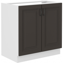 Szafka pod zlewozmywak 2 drzwi 80ZL 2F STILO GRAFIT MAT Podstawowe (1)