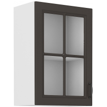 Szafka górna wisząca z witryną 40 GS-72 1F STILO GRAFIT MAT Podstawowe (1)