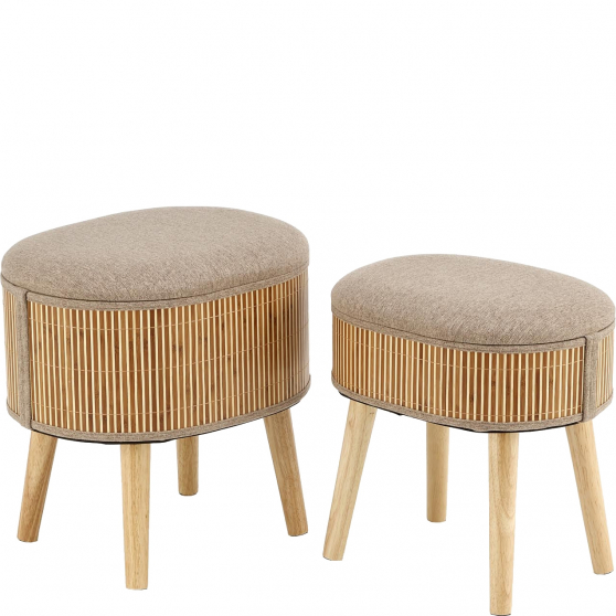 Zestaw dwóch puf TICO Podstawowe