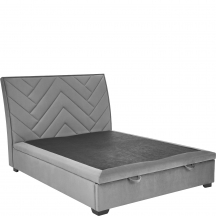 CONTINENTAL 1 łóżko 160 - popiel tap. Monolith 85 Halmar Podstawowe