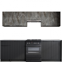 Zestaw mebli kuchennych TAMARA 240 cm Popiel Podstawowe