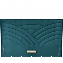 MODULO W3 łóżko 160 - wezgłowie ciemny zielony tap. Monolith 37 MODULO Podstawowe