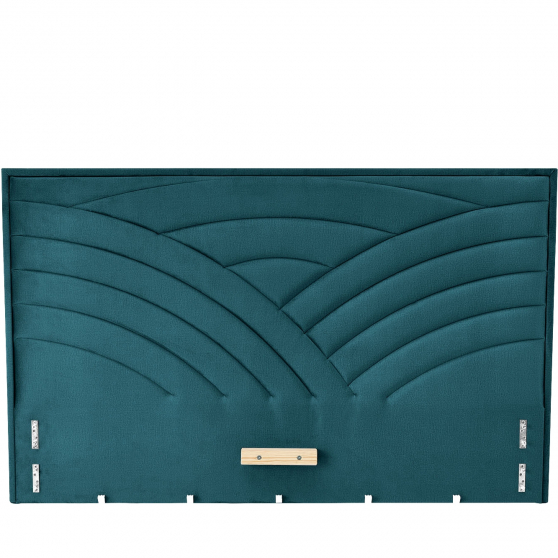 MODULO W3 łóżko 160 - wezgłowie ciemny zielony tap. Monolith 37 MODULO Podstawowe