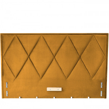 MODULO W4 łóżko 160 - wezgłowie musztradowy tap. Monolith 48 MODULO Podstawowe