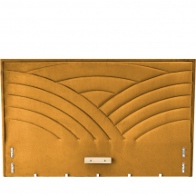 MODULO W3 łóżko 160 - wezgłowie musztradowy tap. Monolith 48 MODULO Podstawowe