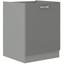 Szafka dolna stojąca 1 drzwi 60 D 1F GREY Podstawowe