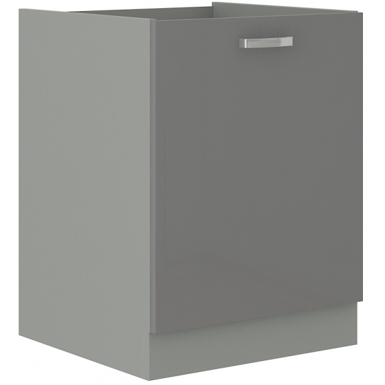 Szafka dolna stojąca 1 drzwi 60 D 1F GREY Podstawowe