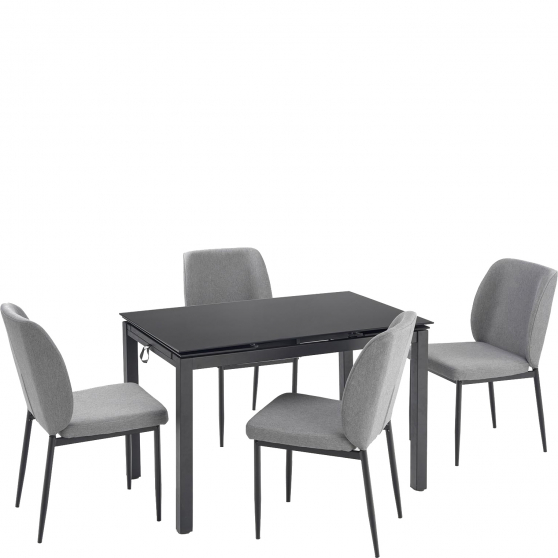 Zestaw stół + 4 krzesła JASPER Podstawowe