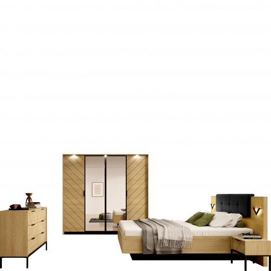 Zestaw mebli do sypialni VERSO SYPIALNIA Podstawowe