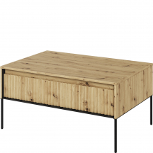 Ława TR-09 ryflowana Dąb Artisan / frez Prosty TREND Podstawowe