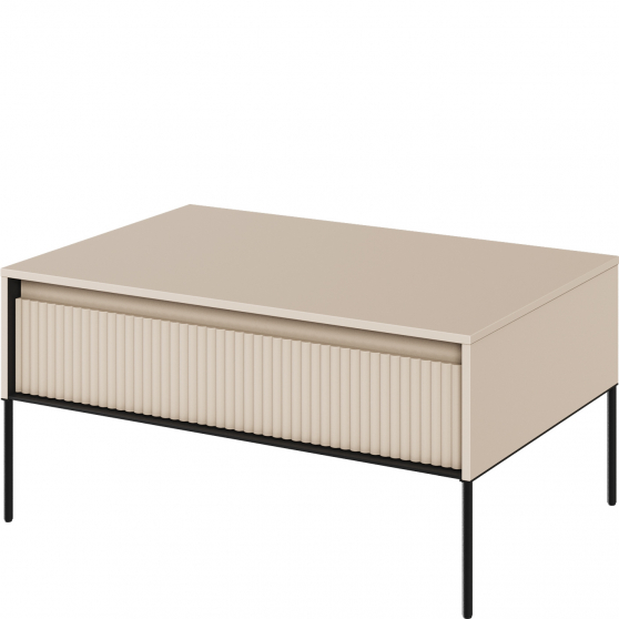 Ława TR-09 ryflowana Beż Piaskowy / frez Belka TREND Podstawowe