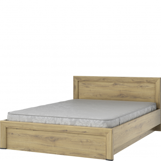 Łóżko 140 x 200 ze stelażem i pojemnikiem SAPORI Podstawowe