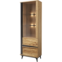 Witryna pojedyncza 1DS1D z oświetleniem Prawa ETNA Podstawowe