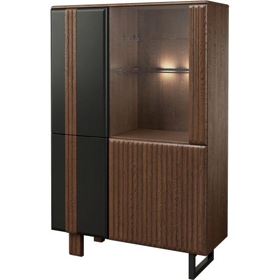 Szafka z barkiem 1DS3D z oświetleniem Lewa ISLA Podstawowe