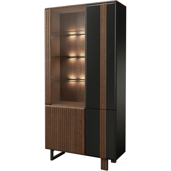 Witryna podwójna 1DS3D z oświetleniem Prawa ISLA Podstawowe