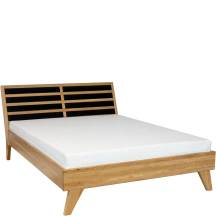 Łóżko drewniane dębowe 160 x 200 LK302 Podstawowe