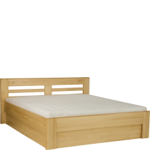 Łóżko drewniane bukowe 180 x 200 ze stelażem i pojemnikiem otwieranym od zanóżka LK111 BOX Podstawowe