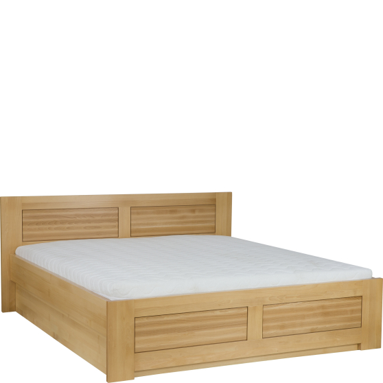 Łóżko drewniane bukowe 180 x 200 ze stelażem i pojemnikiem otwieranym od zanóżka LK112 BOX Podstawowe Łóżko drewniane bukowe 180 x 200 ze stelażem i pojemnikiem otwieranym od zanóżka LK112 BOX Podstawowe