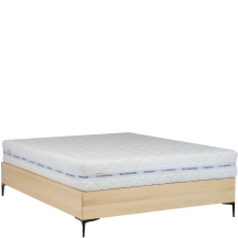 Łóżko drewniane bukowe 160 x 200 ze stelażem i pojemnikiem otwieranym od zanóżka LK185 BOX Podstawowe