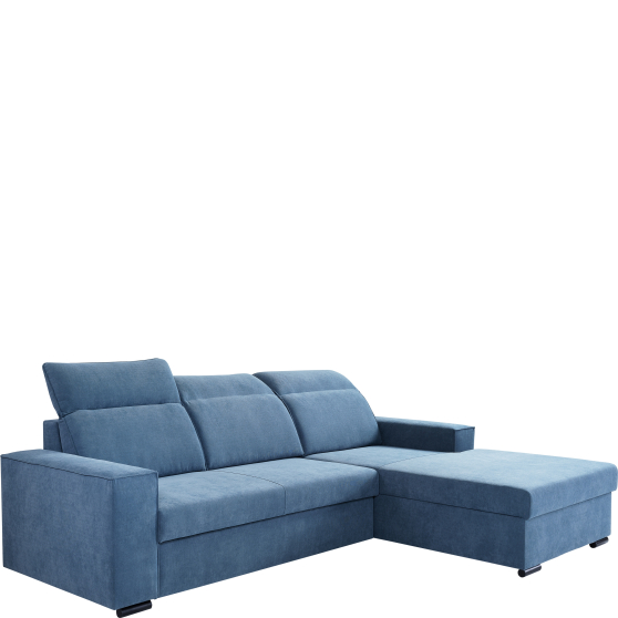 Narożnik z funkcją spania i pojemnikiem BALI Prawy Podstawowe