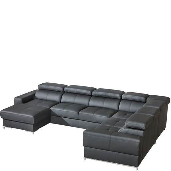 Narożnik rozkładany 2 Lewy OT/P+3/F+E+2/B BAZALT Podstawowe