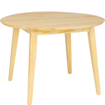 Stół okrągły drewniany sosnowy 105x105x75 ST121 Podstawowe