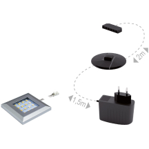 Oświetlenie 1SQUERENB1Z z zasilaczem Podstawowe