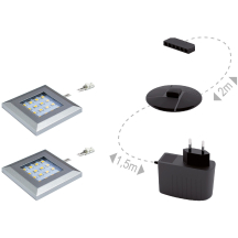 Oświetlenie 2SQUERENB1Z z zasilaczem Podstawowe