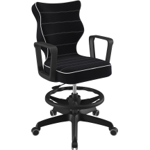 Fotel obrotowy młodzieżowy NORM WK+P CZARNY Podstawowe (1)