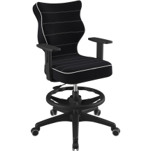 Fotel obrotowy młodzieżowy DUO WK+P CZARNY Podstawowe (1)