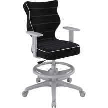 Fotel obrotowy młodzieżowy DUO WK+P SZARY Podstawowe (1)