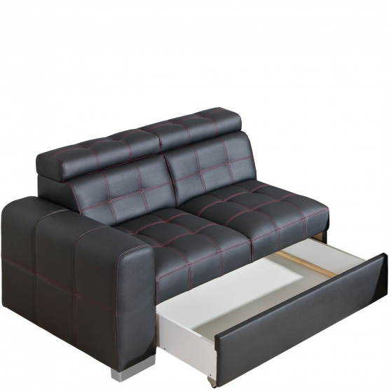 Element z jednym bokiem pojemnikiem na pościel Lewy 2/PB IRYS Podstawowe